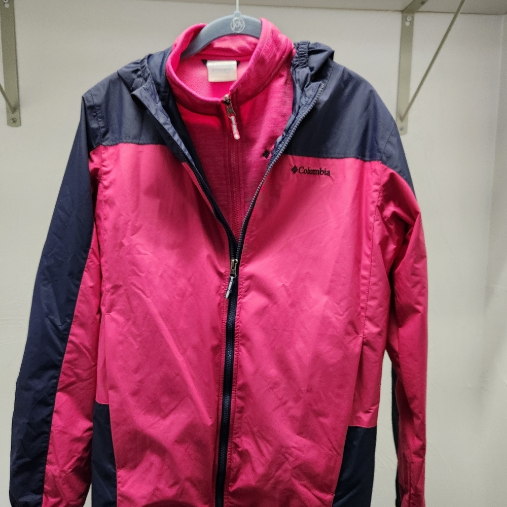 Columbia youth girls interchangeable wind breaker size Xl (18/20)